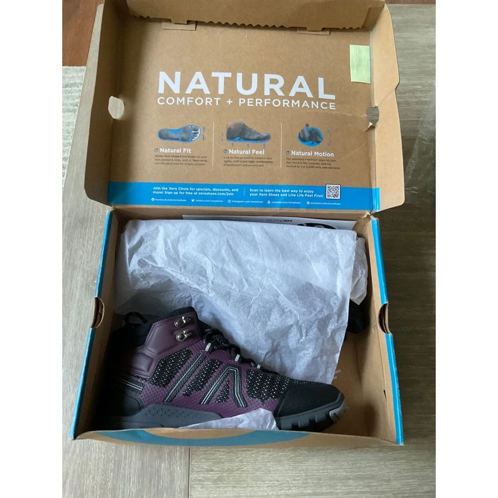 Xero Shoes Xcursion Fusion Womens Waterproof Trail Hiking Boots Fig Size 8.5 Nwt